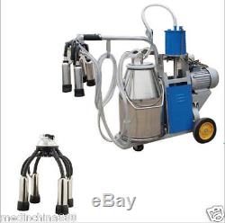 Electric Milking Machine Milker For farm Cows 25L Bucket 110V/220V 64/min