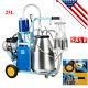 Electric Milking Machine Milker For Farm Cows Bucket 110v 304 Stainless Steel