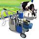 Electric Milking Machine Milker Goats Cows Stainless Steel Withbucket 12cows/h 25l