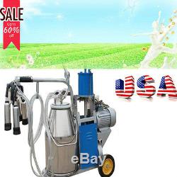 Electric Milking Machine Vacuum Piston Pump Milk Farm Cow 1440rmp/min 25L 0.55W