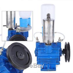 Electric Milking Machine Vacuum Pump Strong Suction Milker Tank For Cow Farm US