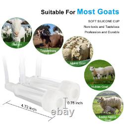 Electric Milking Machine for Goats/Cows 3L/7L/14L Portable Pulsation Vacuum Pump