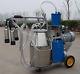 Electric Vacuum Pump Milking Machine For Farm Cows+ 25l Bucket+portable Wheels