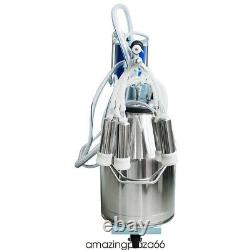 FDA Portable Electric Milking Machine Milker Cows Stainless With 25L Bucket FDA/CE