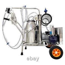Farm Bucket Milker 25L Electric Vacuum Pump Milking Machine for Cows and Goats