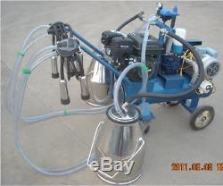 Gasoline+Electric Milking Machine Cows- Double Tank + EXTRAS Factory Direct