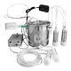 Goat Electric Milking Machine Adjustable Pulsating Vacuum Pump Cow Milker 5l