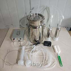 Goat Electric Milking Machine Cow Milker Machine 7L Milk Bucket New