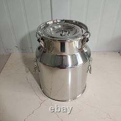 Goat Milking Machine Goat Milker 14L 304 Stainless Steel Bucket for Cows US