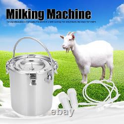 HDA Milking Machine Kit Portable Electric Milker Adjustable Pulsation