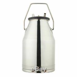 HOT Portable Cow Milker Milking Machine Bucket Tank Barrel 304 Stainless Steel