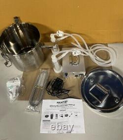 Hantop 6L Goat Milking Machine, Rechargeable Battery Powered 304 Stainless Steel