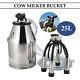 Lightweight Dairy Cow Milker Milking Machine Bucket Tank Barrel Stainless Steel
