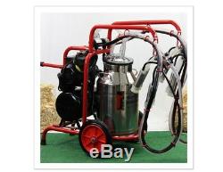 Melasty, double cow portable electric milking machine. Milk 12 cows in 1 hour
