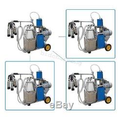 Milker Electric Piston vacuum pump Milking Machine For Cow Farm Bucket 550W 25L