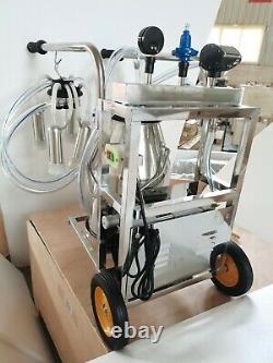 Milker Electric Vacuum Pump Milking Machine For Goats and Cows Bucket Wheeled