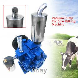 Milker Vacuum Pump Milking Machine For Cows withBucket Milker 220L/min Protable US