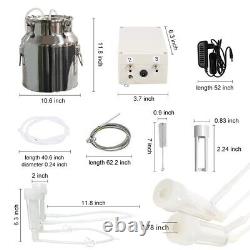 Milking Machine For Goats Cows, Pulsation Vacuum Pump, WithBucket, Goat, 14L