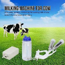 Milking Machine for Cow 2L Portable Household Electric Cow Milker Vacuum-Puls