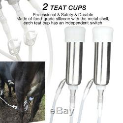 Milking Machine for Cow, Hantop Electric Pulsation Milker Milking Machine