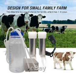 Milking Machine for Cow, Hantop Electric Pulsation Milker Milking Machine