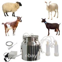 Milking Machine for Goats Cows, Pulsation Vacuum Pump Milker, Milking Supplies W