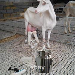 Milking Machine for Goats Cows, Pulsation Vacuum Pump Milker, Milking Supplies W