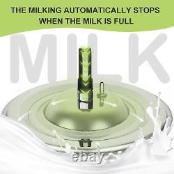New 2 In 1 9l Cow Goat Milking Machine Electric Vacuum Pulsation Pump Milker