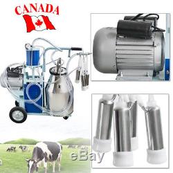 New 25L Cows Milker Stainless Steel Milk Bucket Milking Machine Canada Stock