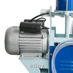 New Electric Milking Machine For Cows 25L Bucket wheels Piston Vacuum Pump USA