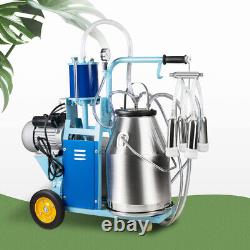 New Electric Milking Machine Milker For farm Cows Bucket 25L 304 Stainless Steel