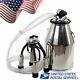 New Portable Cow Milker 304 Stainless Steel Milking Bucket Tank Usa Ship