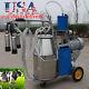 New Portable Electric Milking Machine For Cows Bucket Stainless Steel Bucket Usa