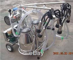 Oil-free Vacuum Pump Milking Machine for Cows Double Tank Factory Direct