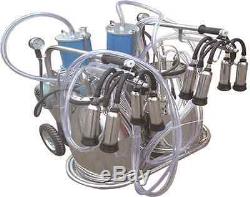Piston Milking Machine For Cows Double Tank + EXTRAS SHIPPED BY SEA TO PORT