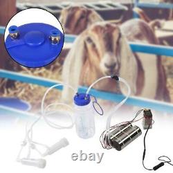 Portable 2L Farm Electric Milking Machine Goat Cow Sheep Milker Pump Bucket Tool