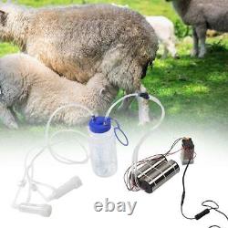 Portable 2L Farm Electric Milking Machine Goat Cow Sheep Milker Pump Bucket Tool