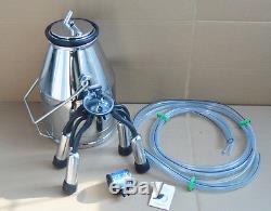 Portable Cow Milk Bucket, 304 Stainless Steel Bucket Tank Bucket Milking Machine