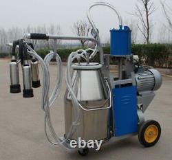 Portable Cow Milker Electric System Piston Milking Machine For Cows Farm Bucket