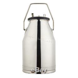 Portable Cow Milker Milking Bucket Tank Barrel stainless steel & L80 Pulsator US
