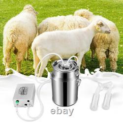Portable Electric Milking 7L Machine Food-Grade Material For Farm Cow Cattle