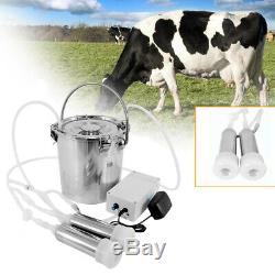 Portable Electric Milking Machine 5L Tank Cattle Cow Milker Barrel Farm Engine