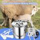 Portable Electric Milking Machine 9l Goat Sheep Cow Milker With Vacuum Pulsation