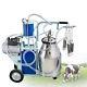 Portable Electric Milking Machine Milker Cows Stainless Steel With 25l Bucket 220v
