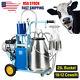 Portable Electric Milking Machine Milker Goat Cows 25l Bucket Stainless Steel