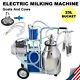 Portable Electric Milking Machine Milker Goats & Cows Stainless Steel 25l Bucket