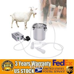 Portable Electric Sheep Goat Milking Machine Storage PlugIn Milking Pump 5L 110V