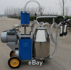 Portable Milker Electric Milking Machine Dairy Farm Cow Milking Machine 220V