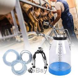 Portable Transparent Double Scale 25L Cow Dairy Milking Machine Bucket Tank Set
