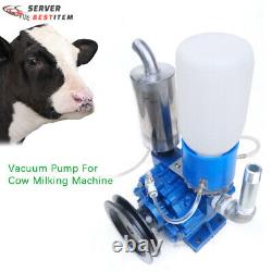 Portable Vacuum Pump Cow Goat Milking Machine Milker Bucket Tank Barrel 250L/min